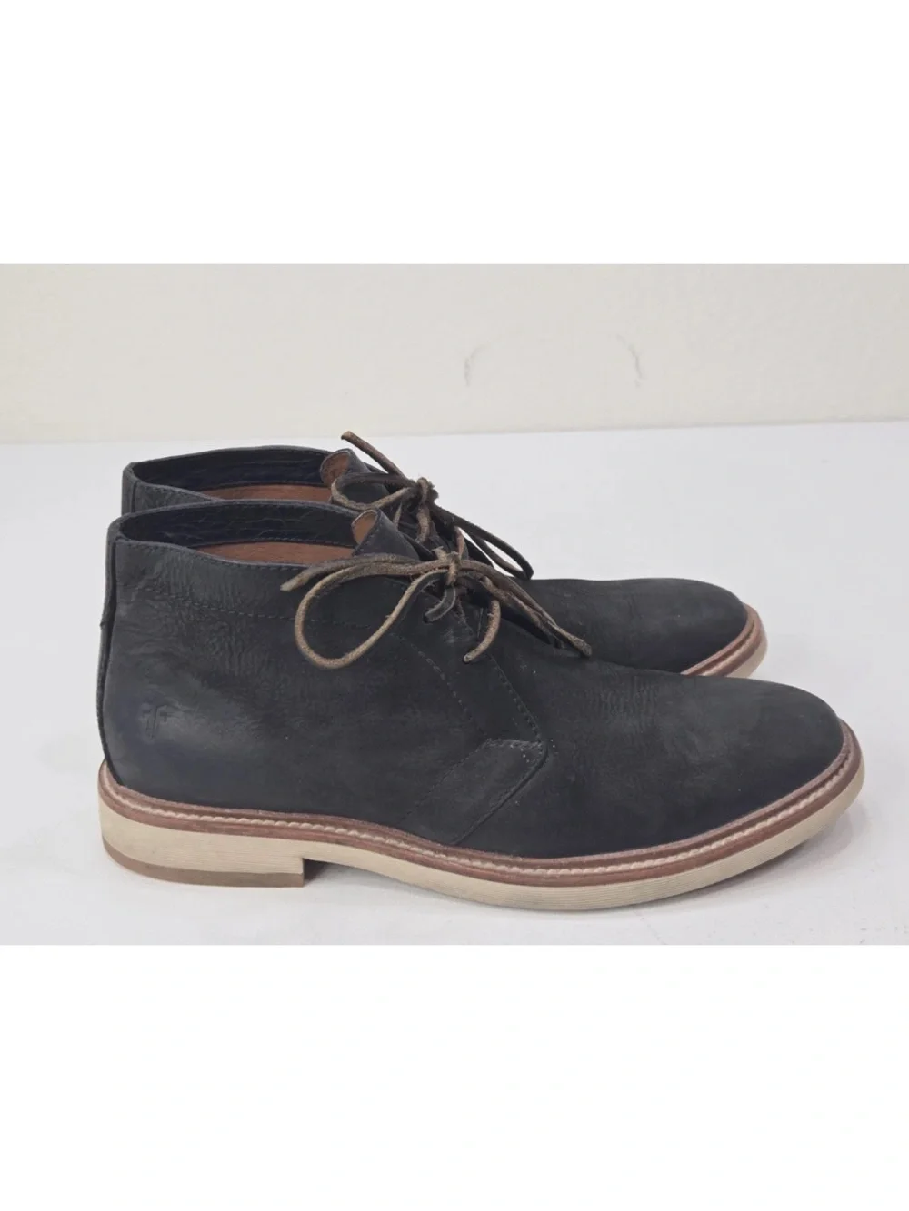 Frye Paul Chukka Boot Suede Black Size 9.5 Mens
